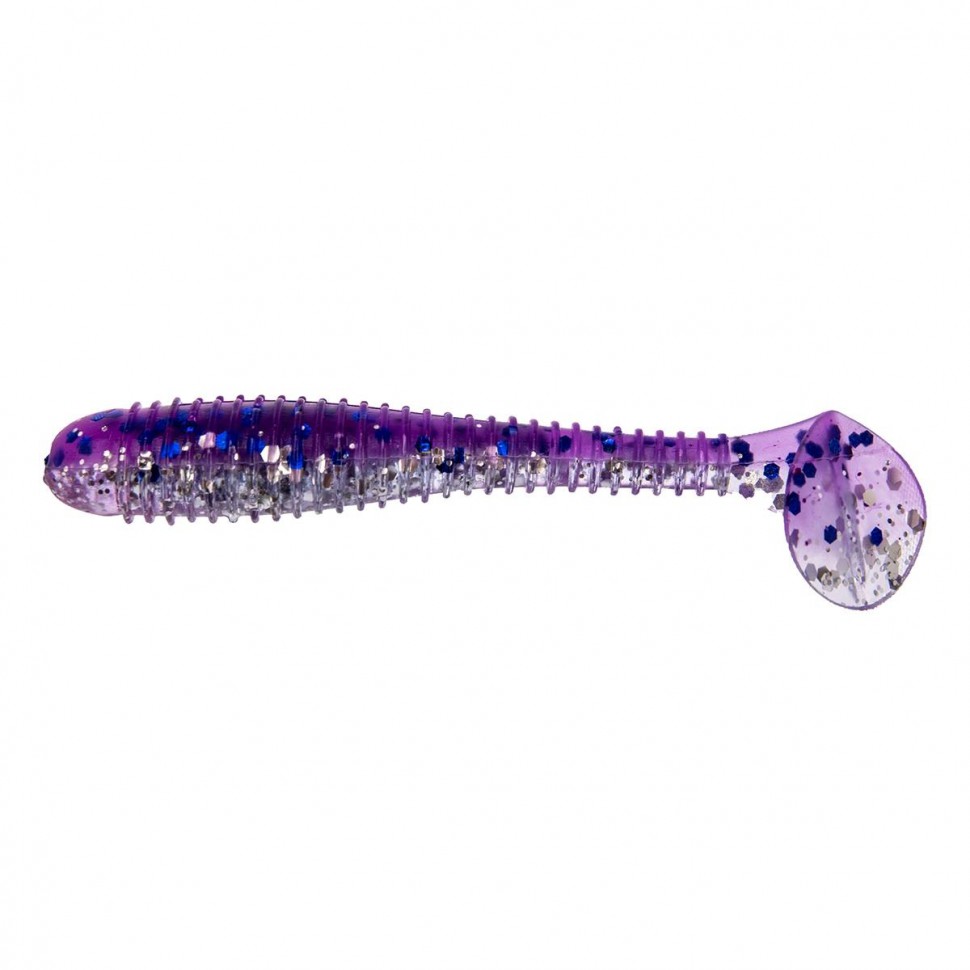 Виброхвост Helios Catcher 2,75"/7 см, цвет Silver Sparkles & Fio 7 шт HS-1-036 , 